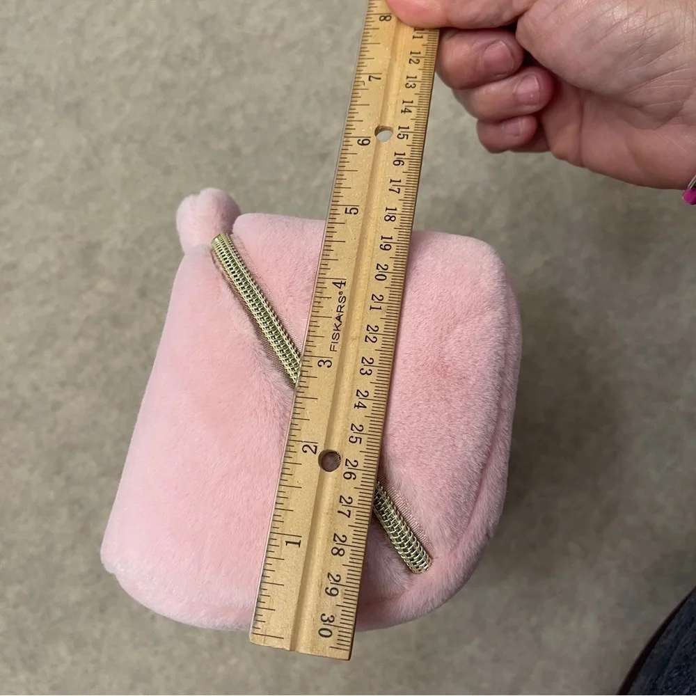 Care Bears Pink Plush And Clear Travel Makeup Cosmetic Zip Pouches New